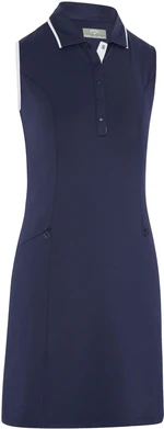 Callaway Womens Sleeveless Dress With Snap Placket Peacoat L