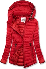 Steppjacke mit Kapuze Rot