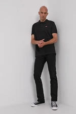 Polo tričko Levi's pánské, černá barva, hladké, 35883.0007-Blacks