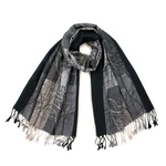 Art Of Polo Woman's Scarf sz21349 Black/Light Grey