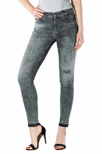 Tommy Jeans Rifle - Tommy Hilfiger MID RISE SKINNY NORA SNSTGR sivé