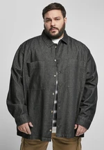 Oversized denim shirt black stone wash