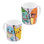 Konix Pokémon hrnček - Charmander, Bulbasaur, Squirtle, Pikachu