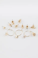 DEFACTO Woman's 12-Piece Gold Earrings