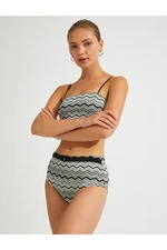 Koton Patterned Bikini Bottoms With Belt