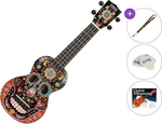 Mahalo MA1SK-BK SET Skull Black Szoprán ukulele