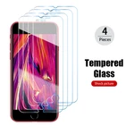 4PC Tempered Glass On 12 Pro Max 12 Mini 11 Pro Max 11 Screen Protector For iPhone 12 Pro X XR XS Max 8 Plus 7 Plus 6 Plus 5S SE