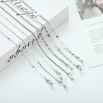 Fashion Metal Women Glasses Chain Silver Color Pearl Eyeglass Chain Lanyard Sunglasses Chain Holder Cord Jewelry Strap Rope