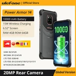 Ulefone Power Armor 14 Rugged Phone 10000mAh Android 11 2.4G/5G WLAN cellphone Global Version NFC Smartphone Wireless charging