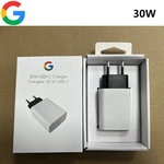 Original Google Pixel 7 6 Pro 30W Charger EU Plug Fast Charging Travel Adapter Usb Type C Cable Google Pixel 5 Pro 6A 4A 3 XL