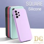 For Samsung Galaxy A33 A53 A73 5G A13 A03 A52S A02 A02S A12 A22 A32 A52 A72 A82 Slim Soft Cover Square Candy Silicone Phone Case
