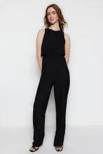 Trendyol Black Maxi Woven Jumpsuit With The Top