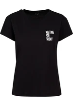 Ladies Waiting For Friday Box Tee black