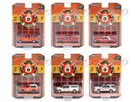 "Fire &amp; Rescue" Set of 6 pieces Series 4 1/64 Diecast Model Car by Greenlight