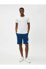 Koton Lace-up Shorts with Labels and Pockets