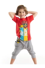 mshb&g Brothers Boys T-shirt Capri Shorts Set
