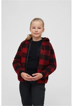 Children's Teddyfleecejacket Hood Red/Black