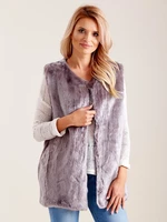 Női mellény Fashionhunters Faux Fur