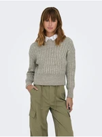 Light brown women's sweater ONLY Agnes - Women