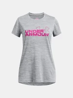 Under Armour Girls' T-shirt UA G TECH TWIST WDMK LOGO SS - Girls