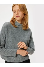 Koton Stand Collar T-Shirt Camisole Long Sleeve Soft Texture