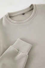 Trendyol Green More Sustainable Regular/Normal Cut Soft Modal Blend Basic Sweatshirt