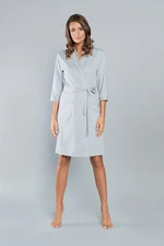 Montana bathrobe with 3/4 sleeves - melange