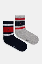 Dětské ponožky Tommy Hilfiger 2-pack šedá barva, 701229942