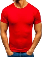 Pánske tričko bez potlače 0001 - červené,