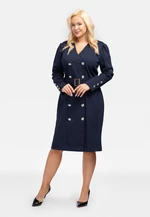 Karko Woman's Dress SB653 Navy Blue