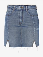 Blue Denim Skirt Noisy May April - Women