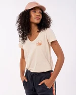 T-Shirt Rip Curl RE ENTRY V NECK Light Peach