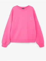 Dark pink girly oversize sweatshirt name it Kolid - Girls