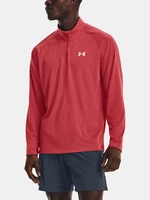 Under Armour T-Shirt UA STREAKER HALF ZIP-RED - Men