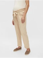 Pantaloni da donna Mama.licious Beige