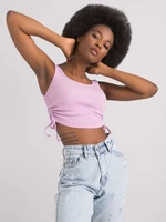 RUE PARIS Light purple crop top