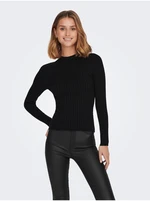 Black Women's Ribbed Sweater JDY Magda - Ladies