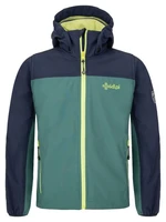 Boys softshell jacket KILPI RAVIO-JB dark green