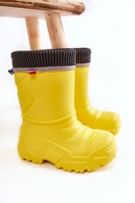 Children's insulated rain boots Befado Yellow