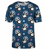 Bittersweet Paris Unisex's Astronaut Panda T-Shirt Tsh Bsp519 Navy Blue