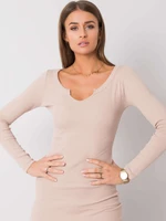 RUE PARIS Beige tight dress