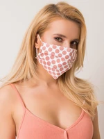 White and pink reusable mask