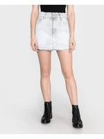 Light Grey Women's Short Denim Skirt Replay - Women's