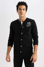 DEFACTO Regular Fit College Collar Bomber Cardigan