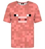 Mr. GUGU & Miss GO Unisex's Pixel Pig T-Shirt Tsh2355