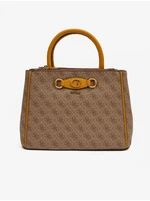 Brown Patterned Handbag Guess Izzy - Women