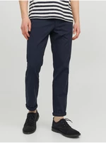 Dark Blue Men's Cropped Chinos Jack & Jones Marco