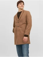 Brown men's coat with wool blended Jack & Jones Morrison