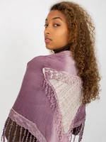 Women's purple muslin scarf