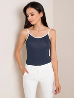 Navy blue top by Ammie